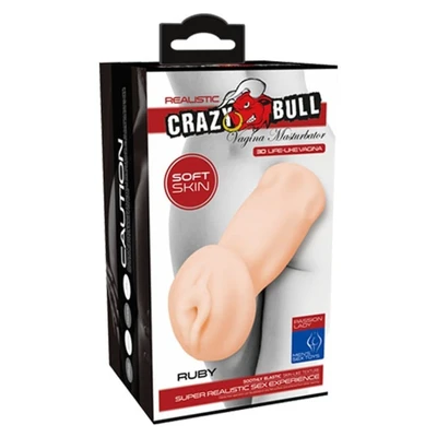 Vibrirajući masturbator u boji kože sa realističnom teksturom 13,6cm - Sexy Shop