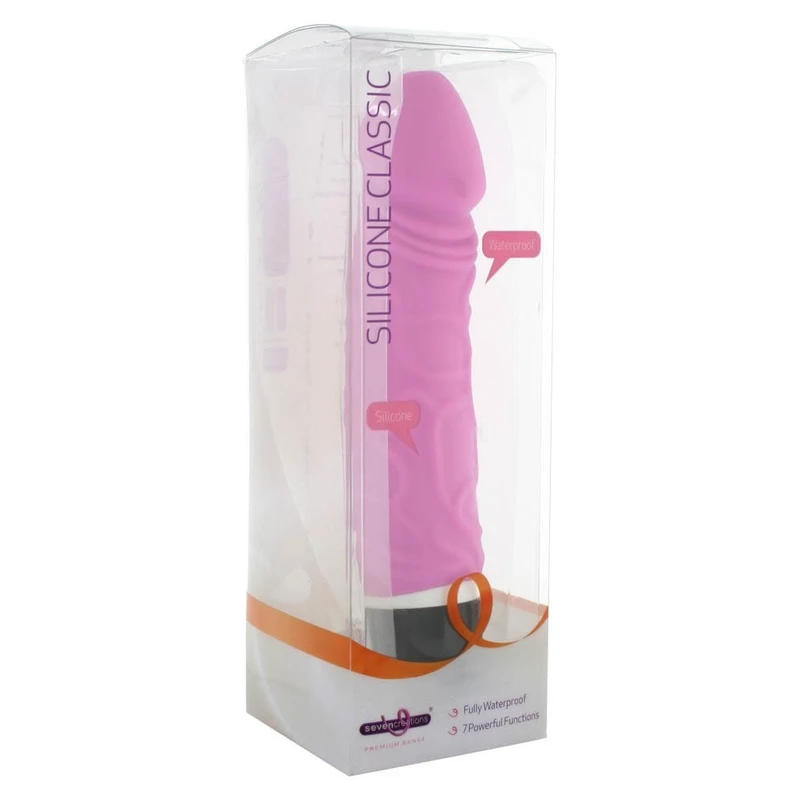 Vodootporni multispeed vibrator Seven Creations Pink 19cm