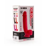 X-MEN 21.6cm Dildo Sa Testisima i Vakuumskim Postoljem Koža