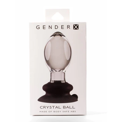 X-Men 4" Crystal Ball - Prozirni dilator sa vakuumskim postoljem - Sexy Shop