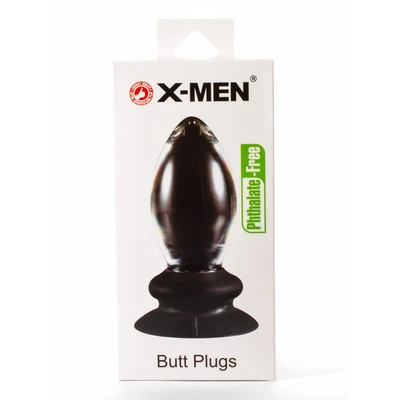 X-Men 5.7" Prozirni Butt Plug sa Vakuumskim Postoljem - Sexy Shop