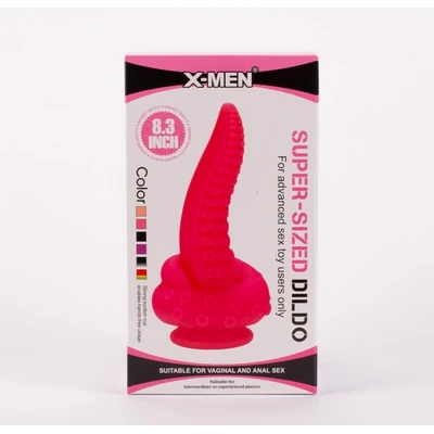 X-MEN 8.3" Crni Butt Plug sa Vakuumskim Postoljem - Sexy Shop