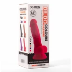 X-MEN Dildo 16.5cm Crni sa Testisima i Vakuumskim Postoljem