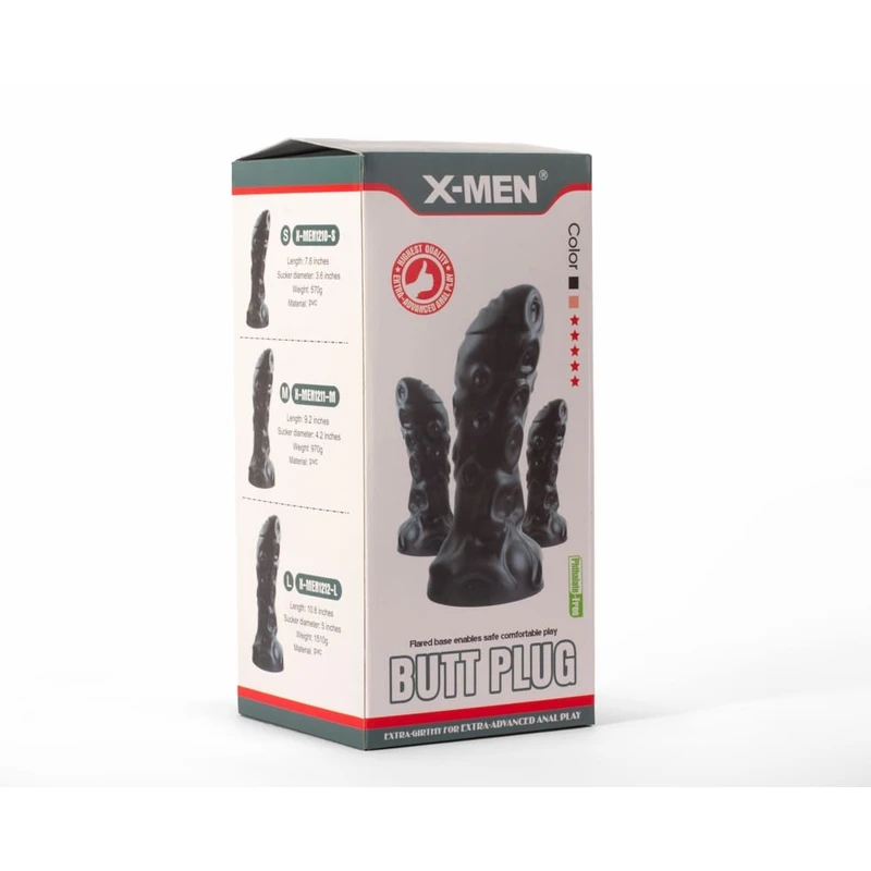 X-MEN Monster1 Plug sa vakuumskim postoljem, 27,5cm, crni