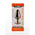 X-MEN Secret Shine Metal Butt Plug Dužine 9,5cm Višebojni, Vodootporni