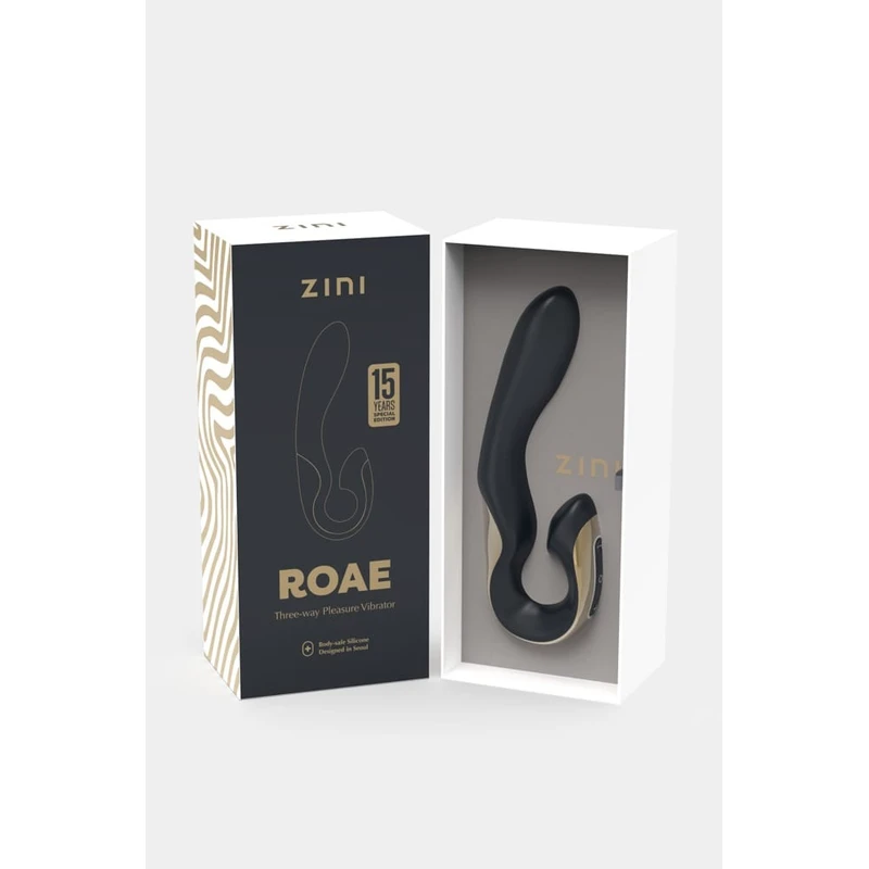 Zini Roae SE Trostruki Vibrator za Užitak Crna/Zlatna